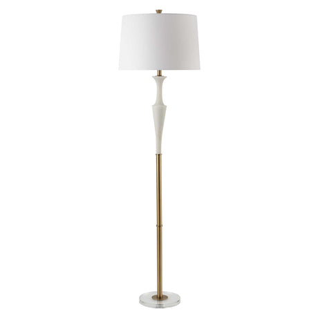 Colette White Stone Floor Lamp by Uttermost - View 4