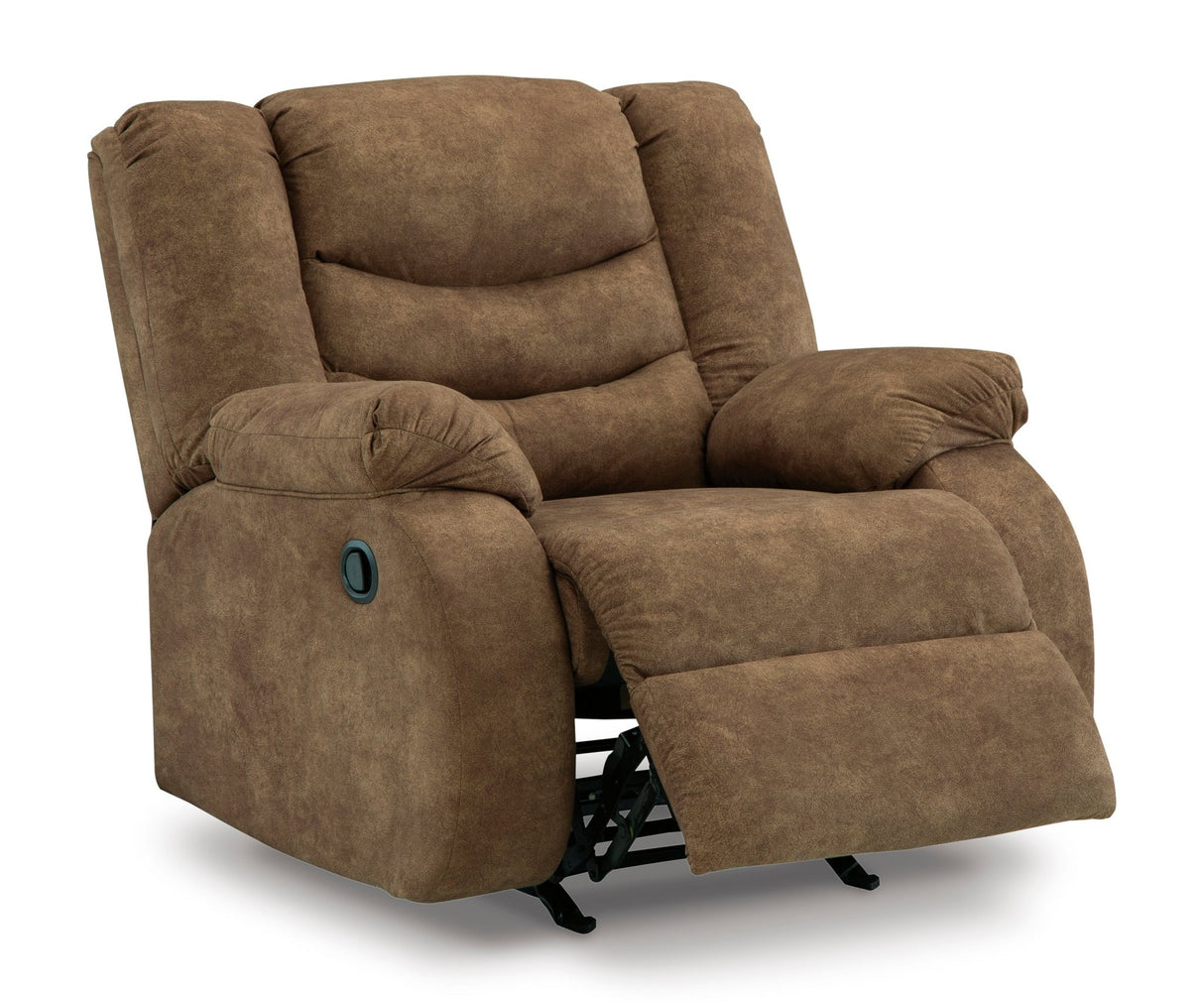 Ashley Brindle Partymate Rocker Recliner - Faux Leather | Home Elegance USA