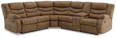 Ashley Brindle Partymate 36902S1 2 - Piece Reclining Sectional - Faux Leather | Home Elegance USA