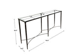 Washington Console Table - Dark Gray / White by Uttermost - View 7