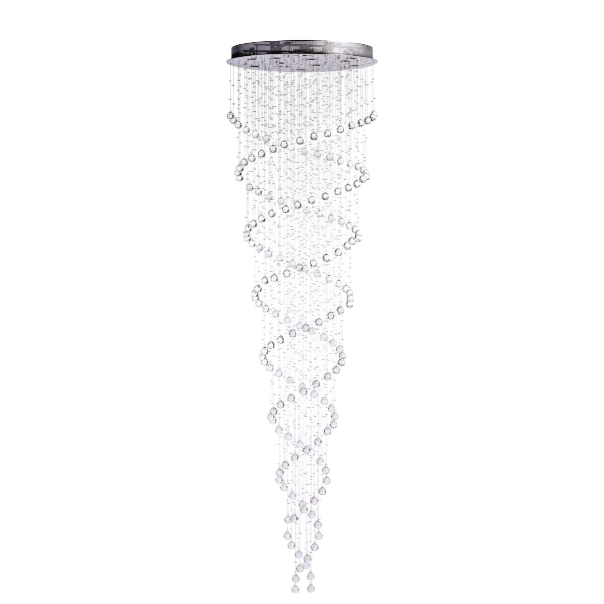 Crystal Chandelier Double Helix// 12 Light  | Finesse