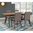 Lana Natural Walnut 5-piece Dining Set - sold by Home Elegance USA