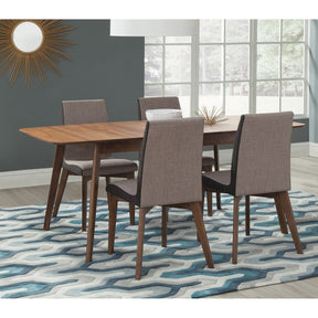 Lana Natural Walnut 5-piece Dining Set - sold by Home Elegance USA