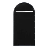 Marlowe Antique Arch Mirror - Black by Uttermost - View 6
