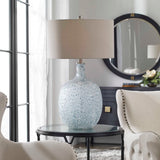 Oceaonna Glass Table Lamp - Light Blue / Beige by Uttermost - View 2
