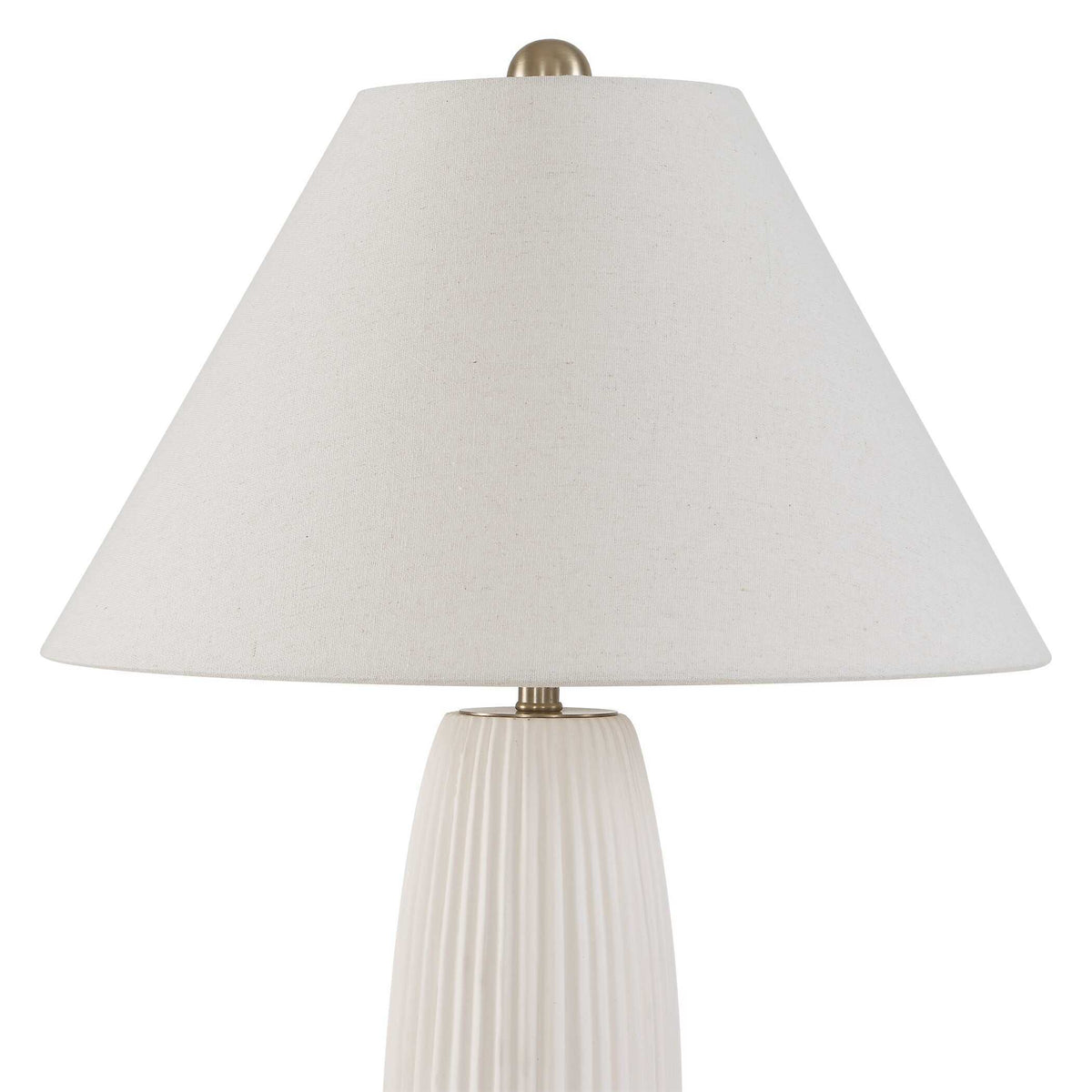 Brinsley Table Lamp Ivory - White by Uttermost - View 5