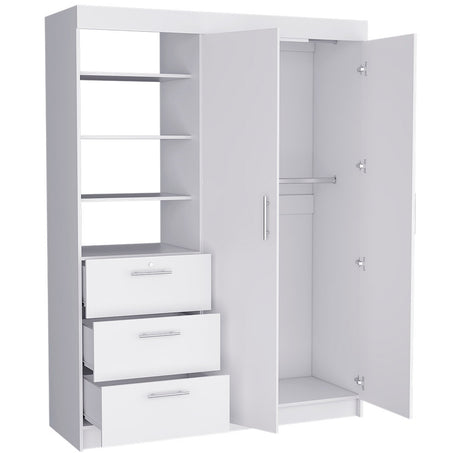 Armoire Rumanu, Bedroom, White - sold by Home Elegance USA