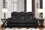 Midnight Party Time PWR REC Sofa with ADJ Headrest - Ashley - Home Elegance USA