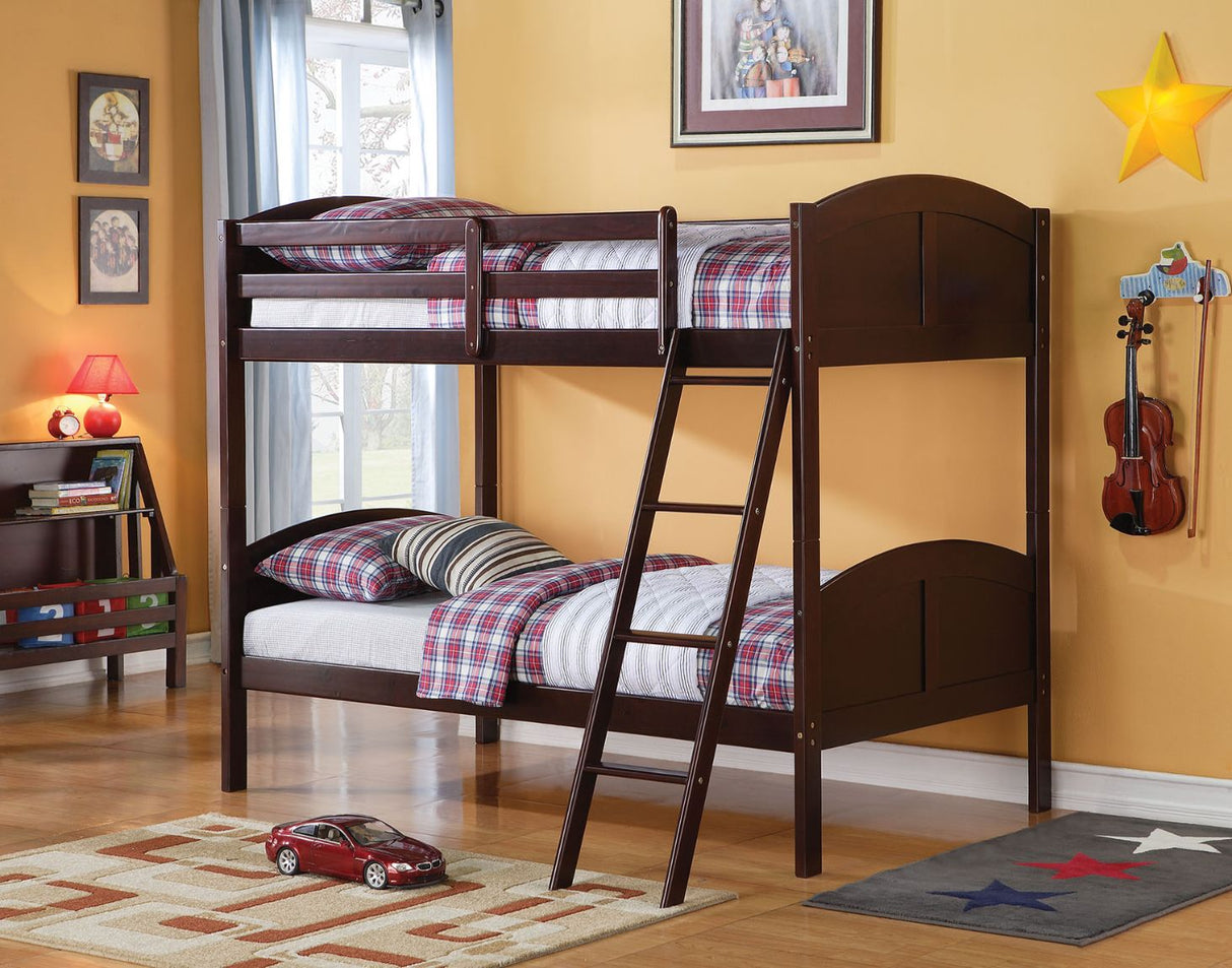 Acme - Toshi Twin/Twin Bunk Bed 37010 Espresso Finish