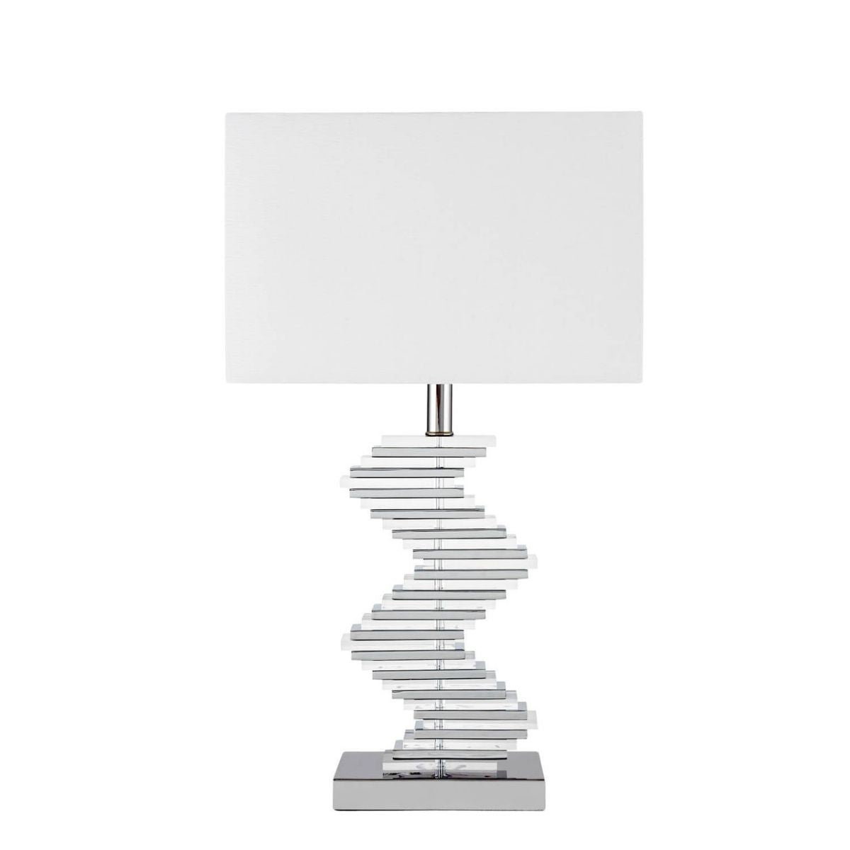 Crystal Two Tone Paved Table Lamp // 1 Light  | Finesse