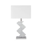 Crystal Two Tone Paved Table Lamp // 1 Light  | Finesse