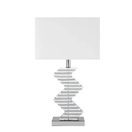 Crystal Two Tone Paved Table Lamp // 1 Light  | Finesse - sold by Home Elegance USA