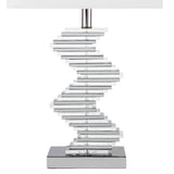 Crystal Two Tone Paved Table Lamp // 1 Light  | Finesse