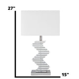 Crystal Two Tone Paved Table Lamp // 1 Light  | Finesse