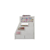 Acme - Jason Twin/Full Bunk Bed W/Trundle & Storage 37105 White Finish