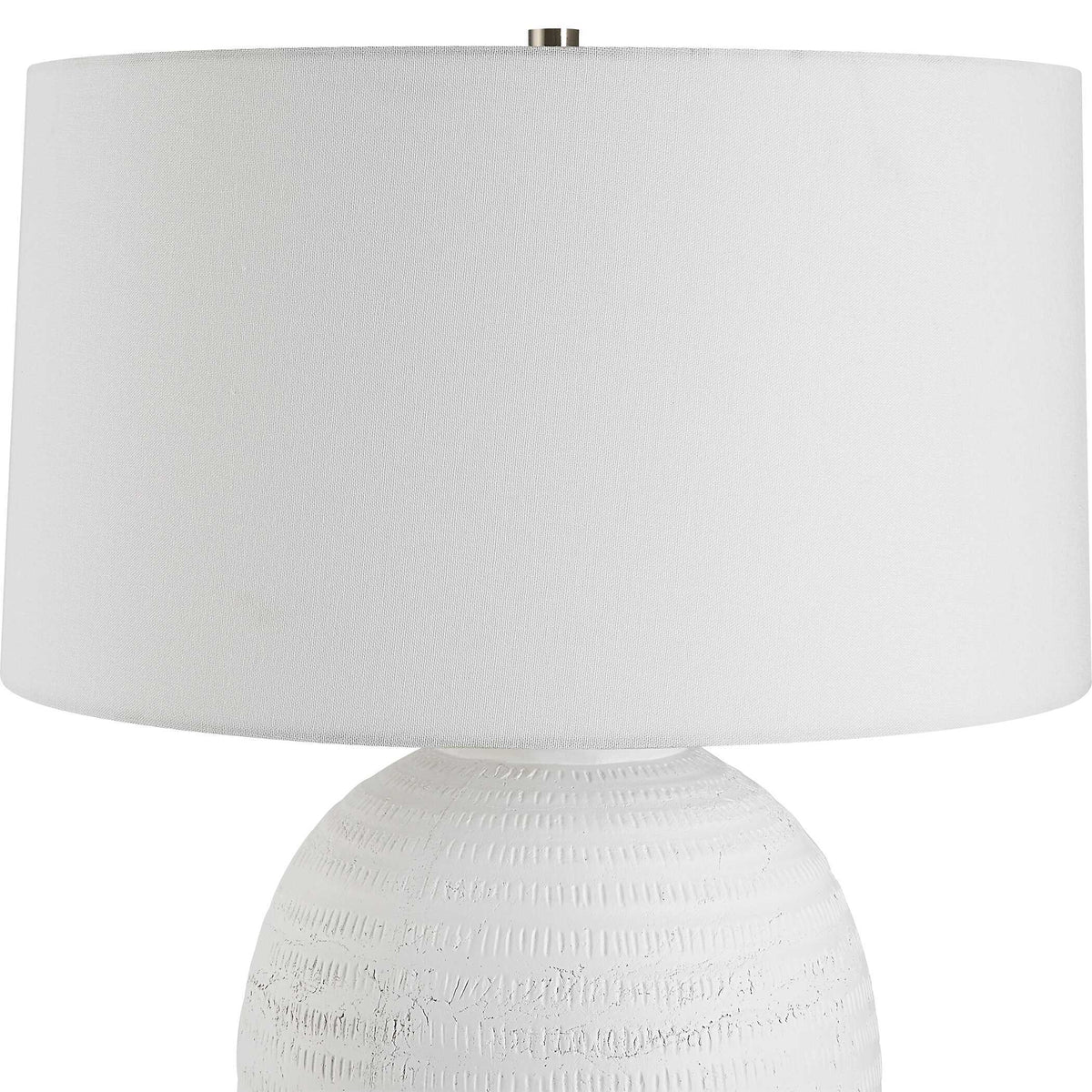 Reyna Chalk Table Lamp - White by Uttermost - View 6