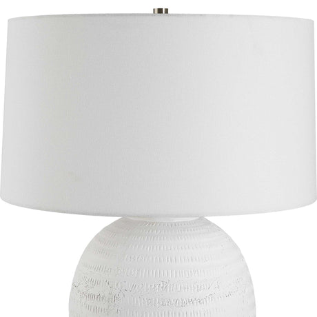 Reyna Chalk Table Lamp - White by Uttermost - View 6