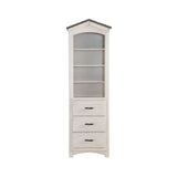 Acme - Tree House Bookcase Cabinet 37168 Weathered White & Washed Gray Finish