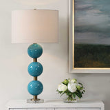 Palawan Blue Glaze Table Lamp by Uttermost - View 2