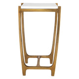 Affinity White Marble Accent Table by Uttermost - View 4