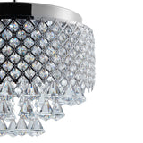 Cinderella Crystal Round Chandelier Pendant // Chrome  | Finesse