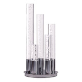 5 Acrylic Cylinder Table Lamp // Chrome  | Finesse