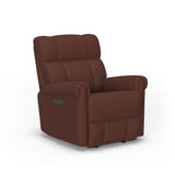 Classic Traditional Fabric Power Gliding Recliner With Power Headrest & Lumbar | Flexsteel