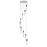 Acrylic Cylinder Chandelier // 9 Light  | Finesse