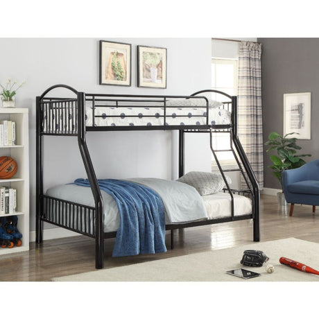 Acme - Cayelynn Twin/Full Bunk Bed 37380BK Black Finish