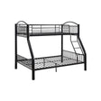 Cayelynn Twin/Full Bunk Bed 37380BK Black Finish | Acme - 37380BK - Home Elegance USA - 1