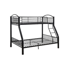 Cayelynn Twin/Full Bunk Bed 37380BK Black Finish | Acme - 37380BK - Home Elegance USA - 1