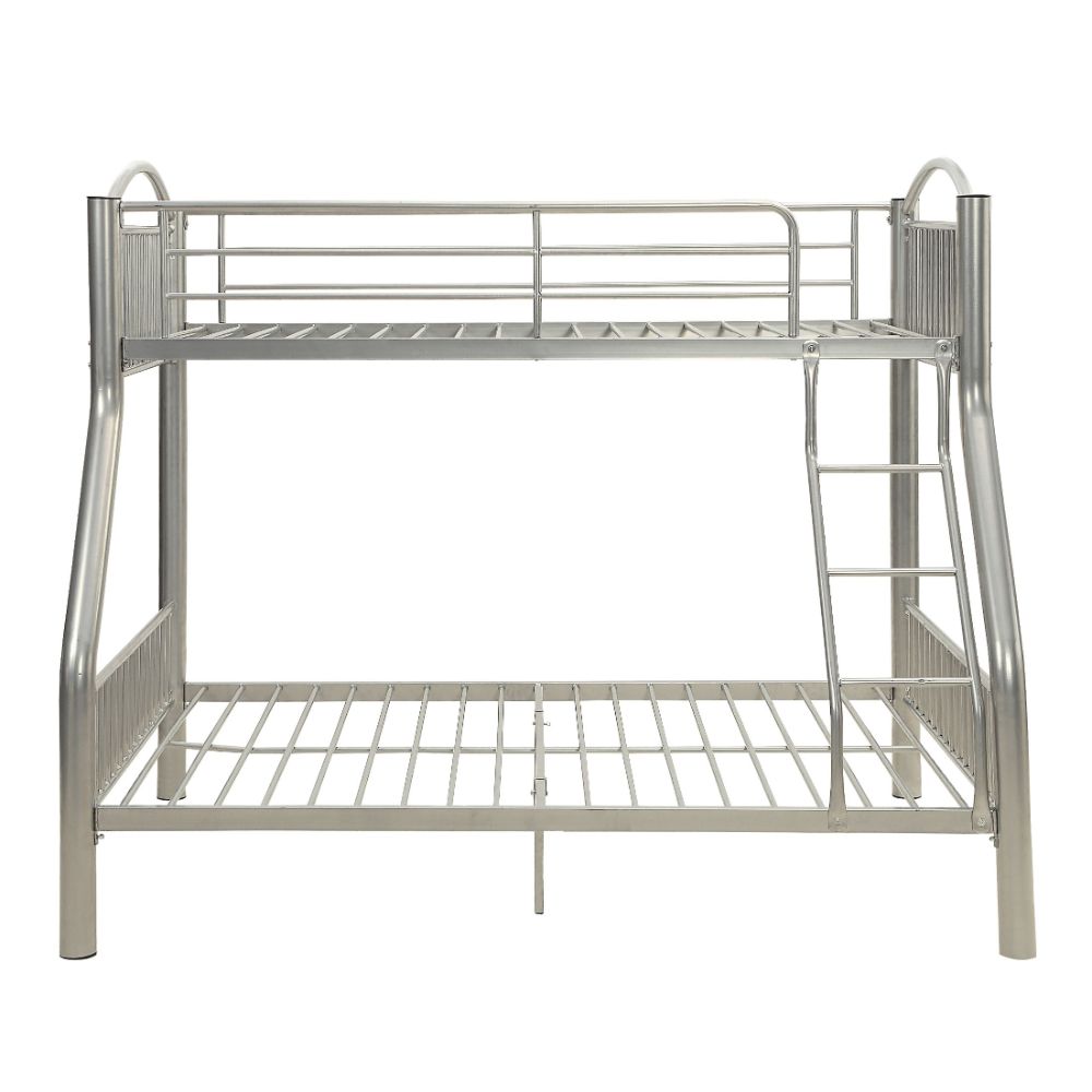 Acme - Cayelynn Twin/Full Bunk Bed 37380SI Silver Finish