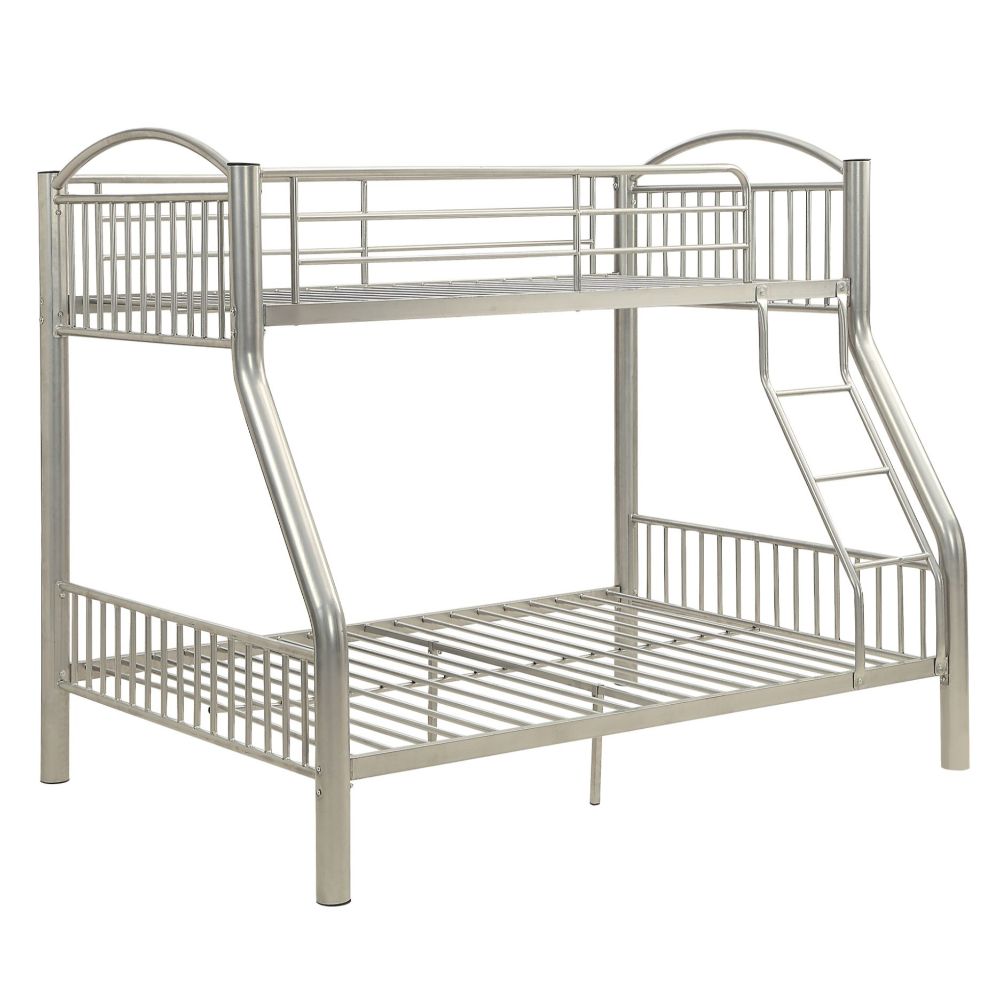 Acme - Cayelynn Twin/Full Bunk Bed 37380SI Silver Finish