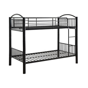 Cayelynn Twin/Twin Bunk Bed 37385BK Black Finish | Acme - 37385BK - Home Elegance USA - 1