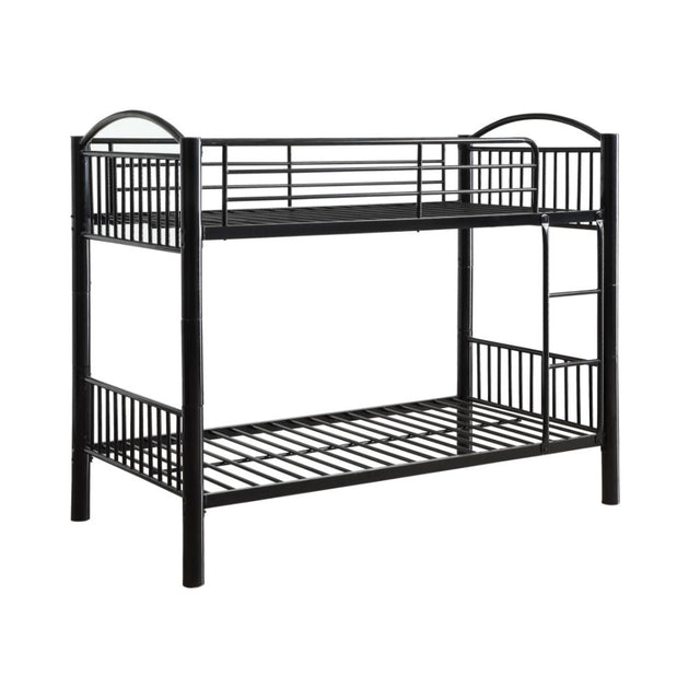 Acme - Cayelynn Twin/Twin Bunk Bed 37385BK Black Finish