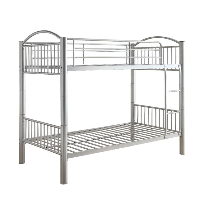 Acme - Cayelynn Twin/Twin Bunk Bed 37385SI Silver Finish