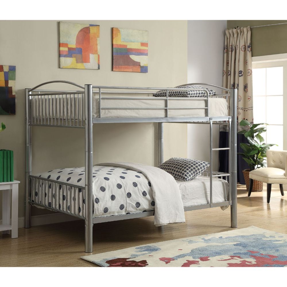 Acme - Cayelynn Full/Full Bunk Bed 37390SI Silver Finish