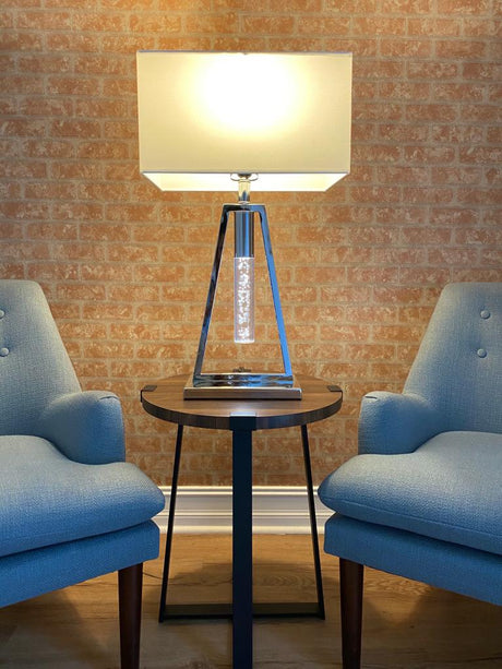 Table Lamp Night Light With Crystal tube  | Finesse - Home Elegance USA