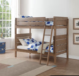 Acme - Ranta Twin/Twin Bunk Bed 37400 Antique Oak Finish