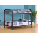 Acme - Bristol Full/Full Bunk Bed 37435 Gunmetal Finish