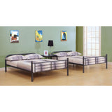 Acme - Bristol Full/Full Bunk Bed 37435 Gunmetal Finish