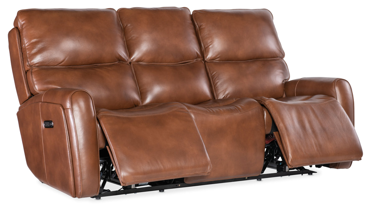 Crosby Zero Gravity Power Sofa With Power Headrest - Dark Brown by Hooker Furniture - View 4