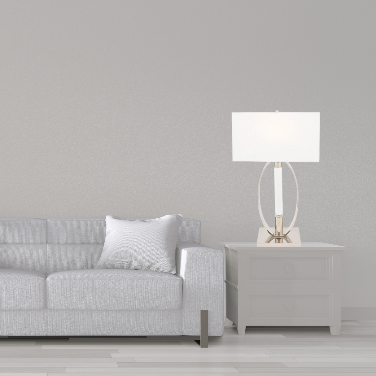 Sparkling Crystal & Chrome Table Lamp // 2 Light  | Finesse
