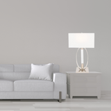 Sparkling Crystal & Chrome Table Lamp // 2 Light  | Finesse