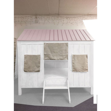 Acme - Spring Cottage Full Bed 37695F White & Pink Finish