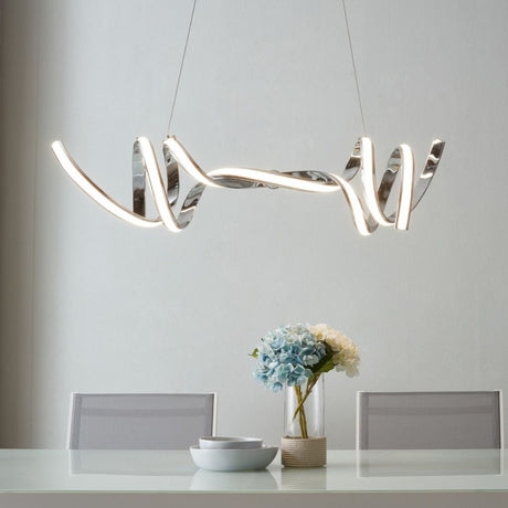 Munich LED Horizontal Chandelier // Chrome  | Finesse -  Home Elegance USA