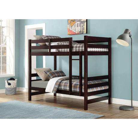 Acme - Ronnie Twin/Twin Bunk Bed 37775 Espresso Finish