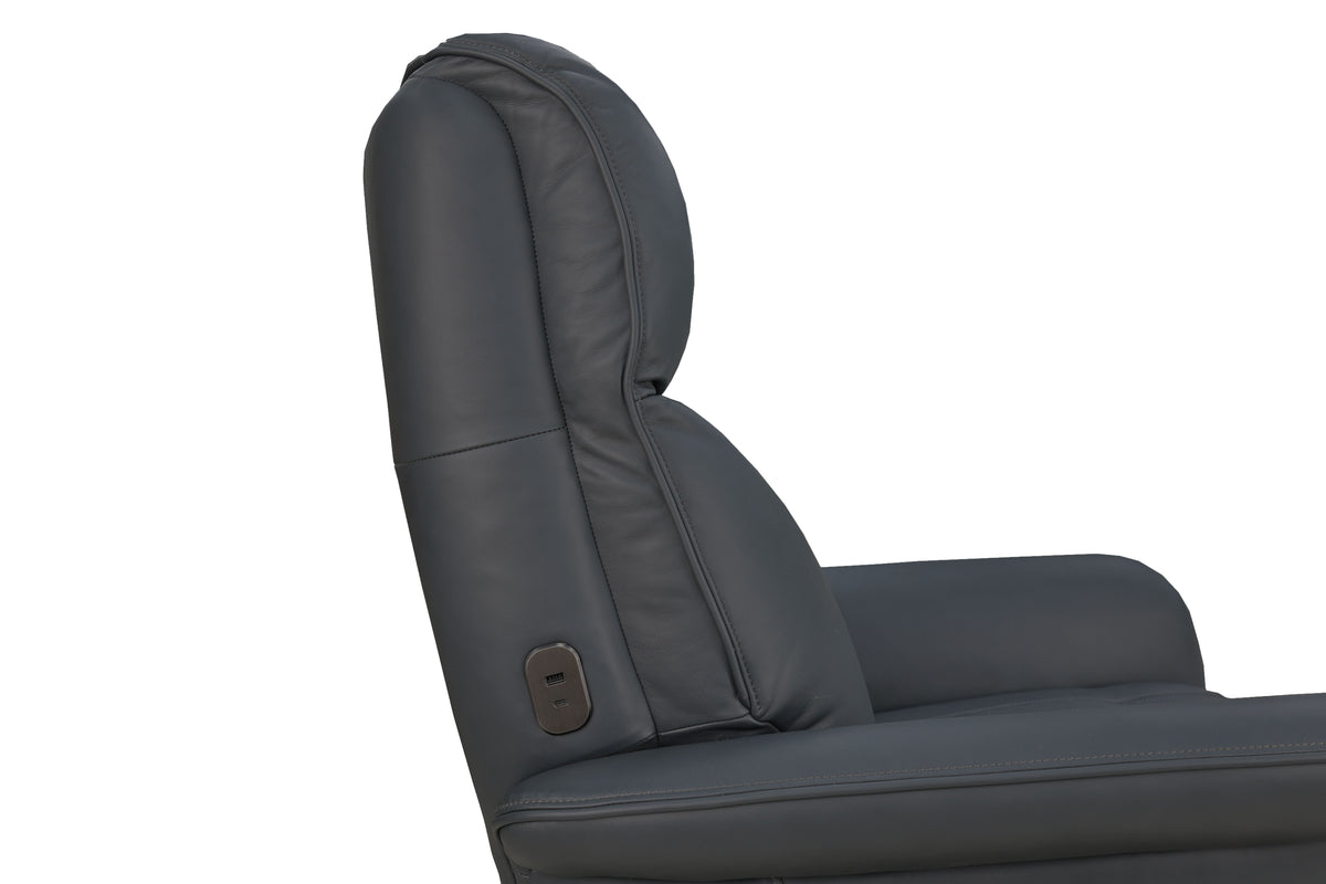 Haven Power Swivel Recliner With Power Headrest, Lumbar, Heat, Massage & Ventilation - Harbor | Flexsteel