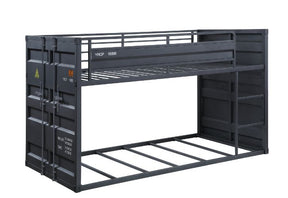 Cargo Twin/Twin Bunk Bed 37815 Gunmetal Finish | Acme | Home Elegance USA
