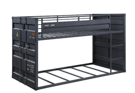 Acme - Cargo Twin/Twin Bunk Bed 37815 Gunmetal Finish